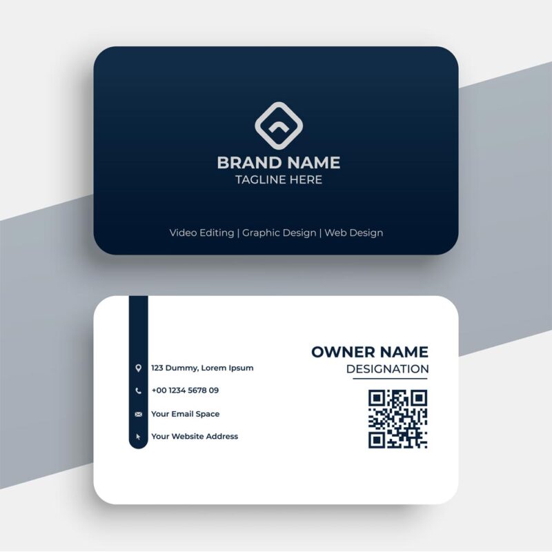 Business card variation black